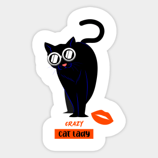 Crazy Cat Lady Sticker